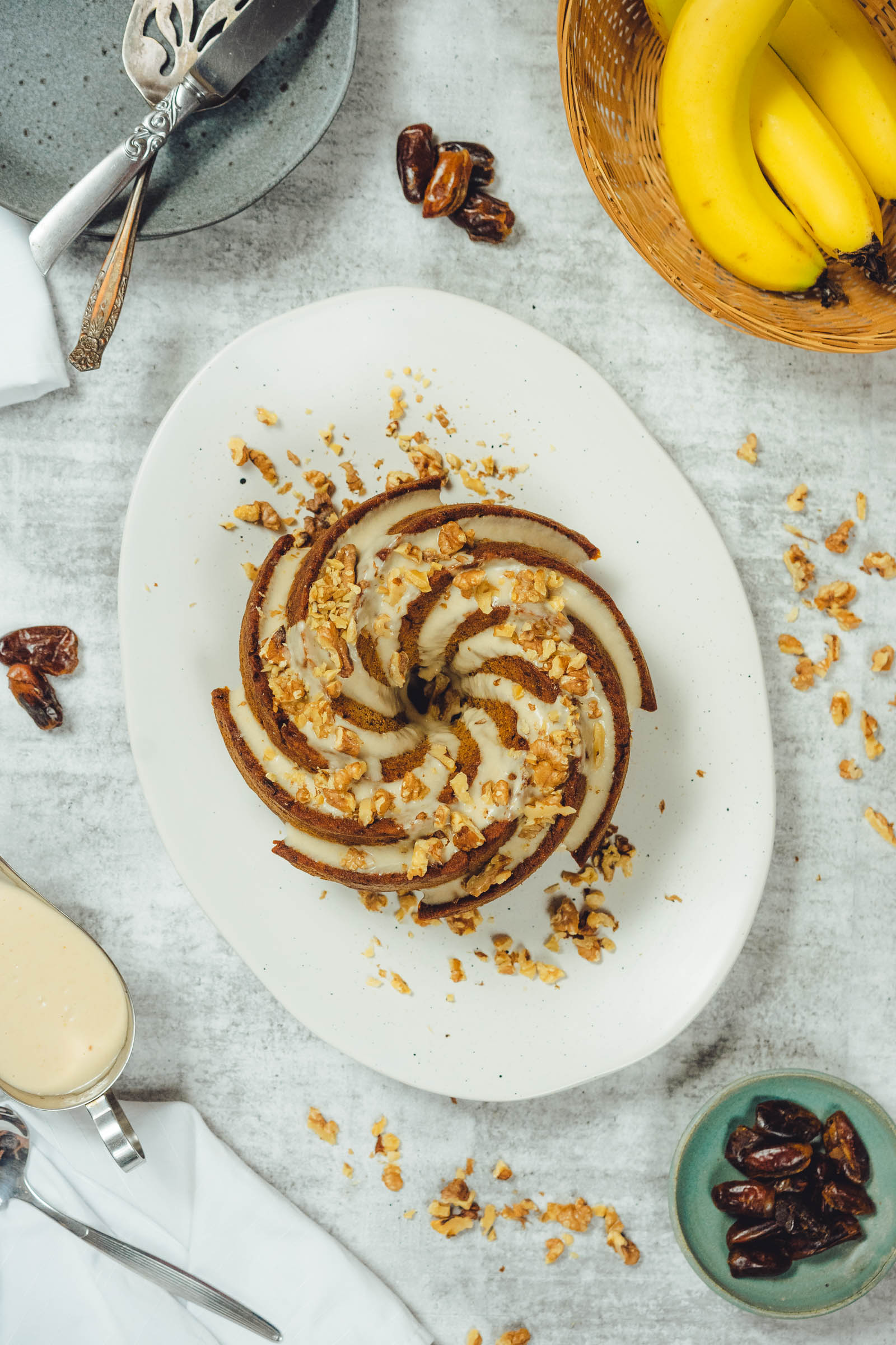 Banana Sticky Date Cake